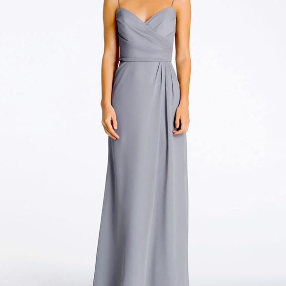 Hayley Paige Cornflower Bridesmaid Dress Size 0 Style 5603 - Picture 1 of 11